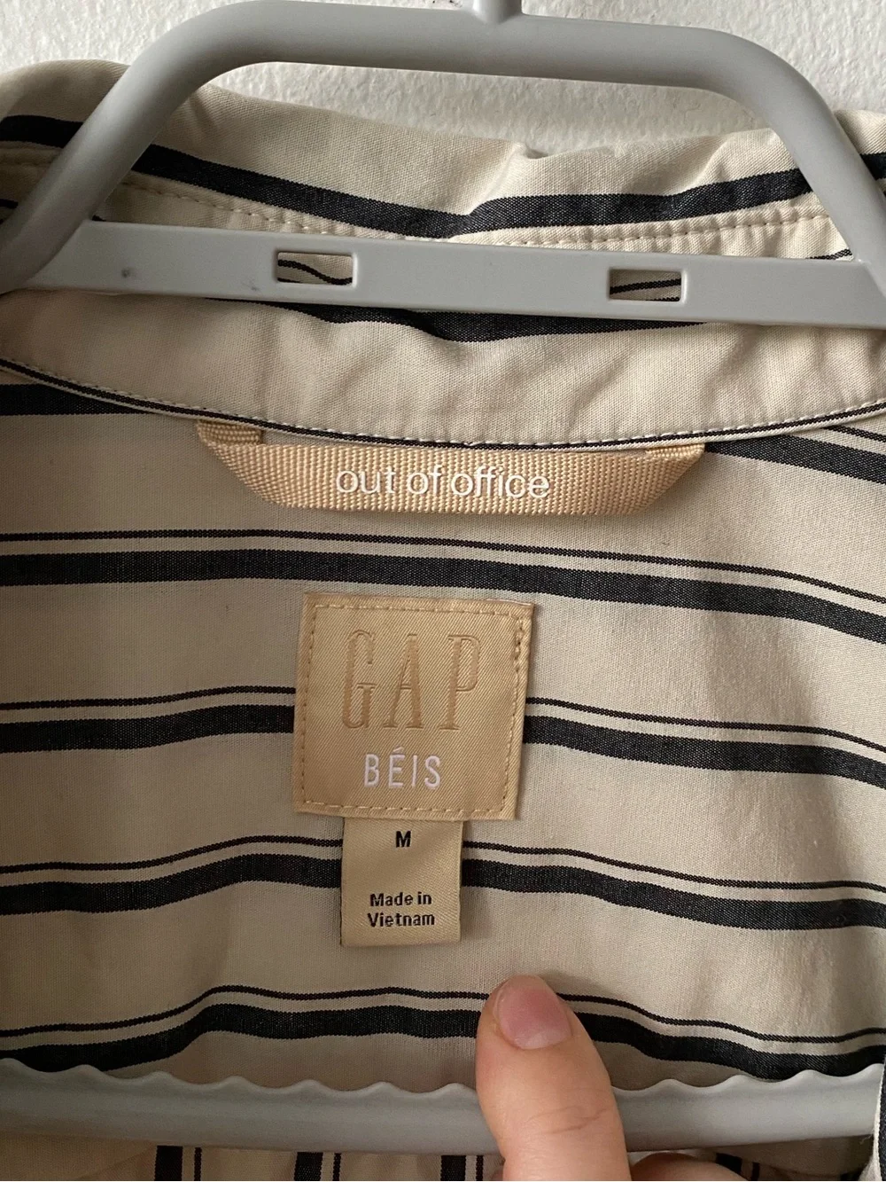 Beis X Gap Poplin Dolman Sleeve Big Shirt - Picture 12 of 16